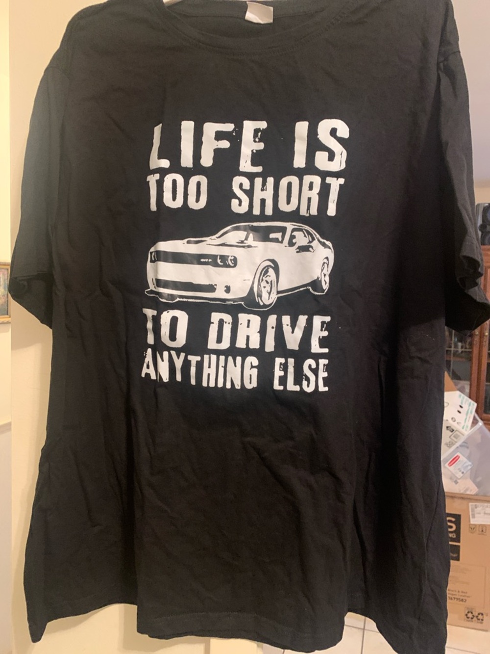 PLUS SIZE XXXL 100% COTTON TEE SHIRT Short Black Graphic Tee - Men